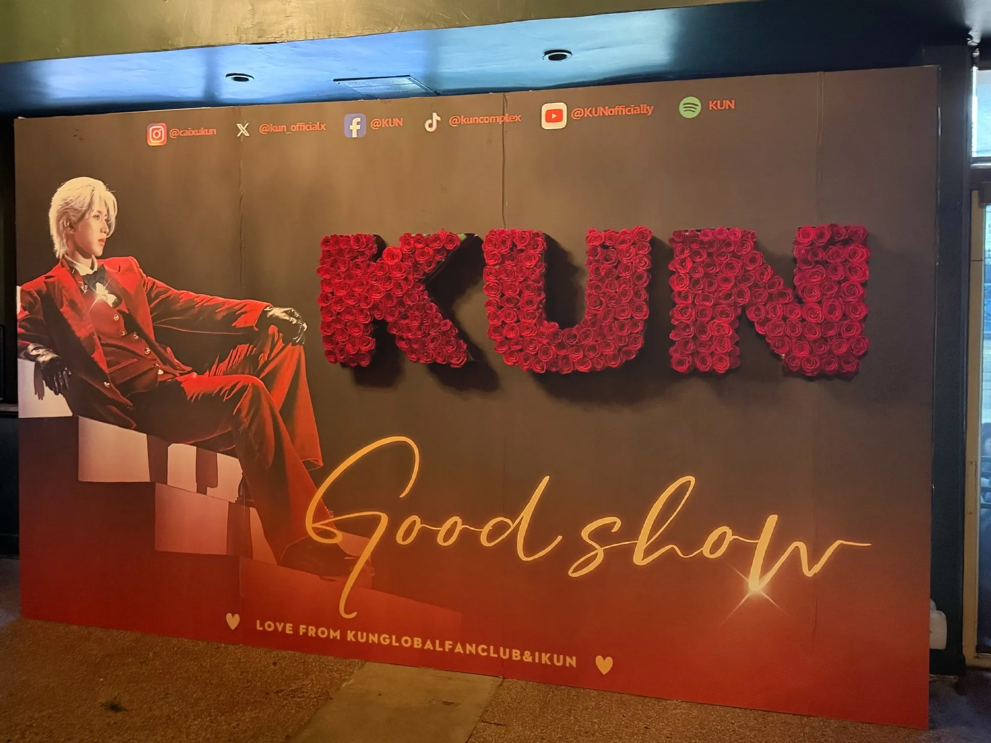 Cai Xukun Birthday Event Floral Setup