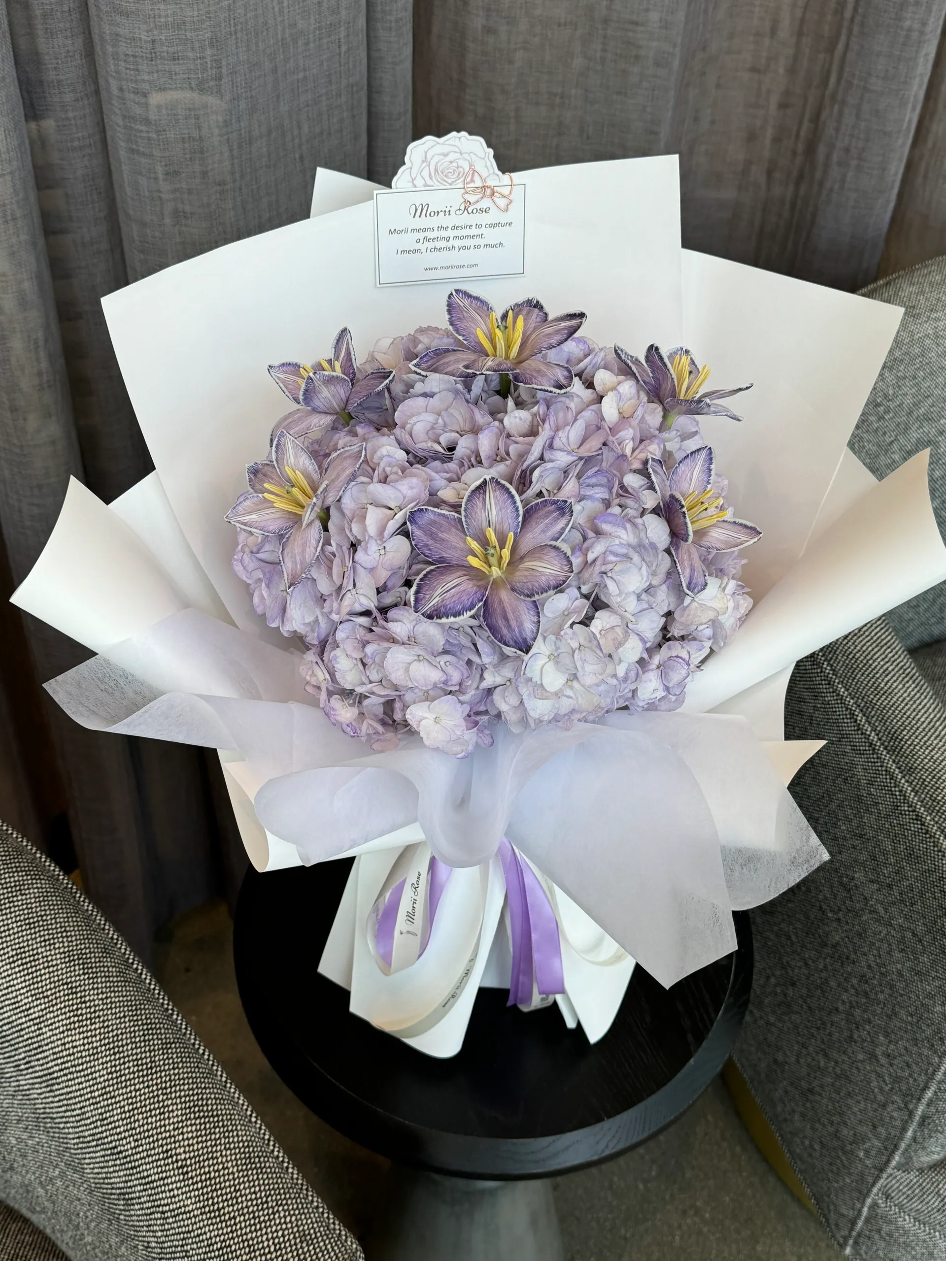 Vienna Blue-Purple Tulip&Hydrangea
