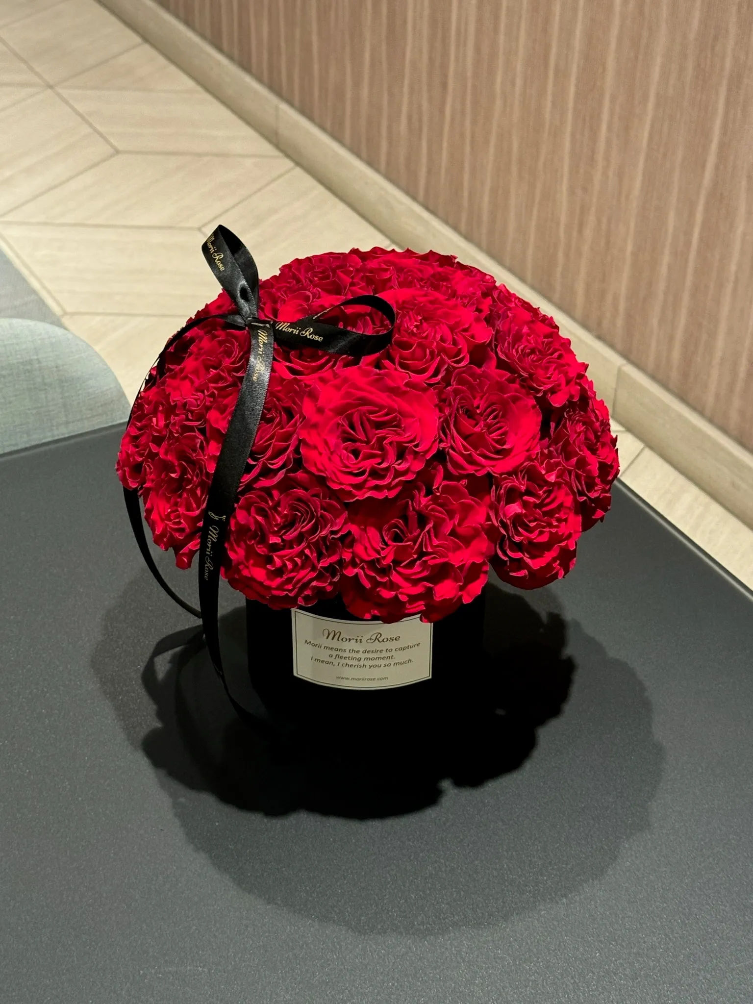 Heart Roses Bucket