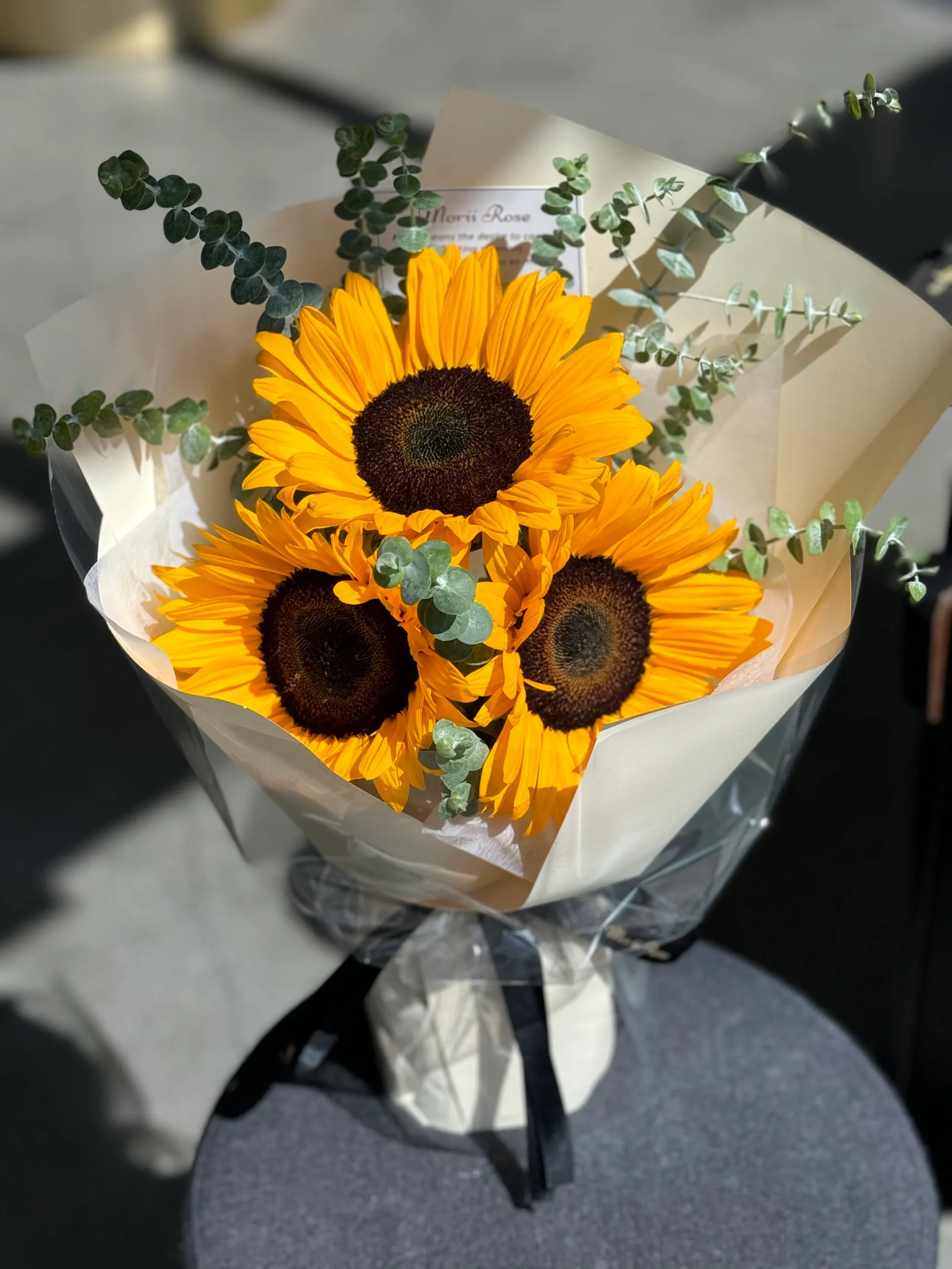 3 Sunflower&Eucalyptus Bouquet
