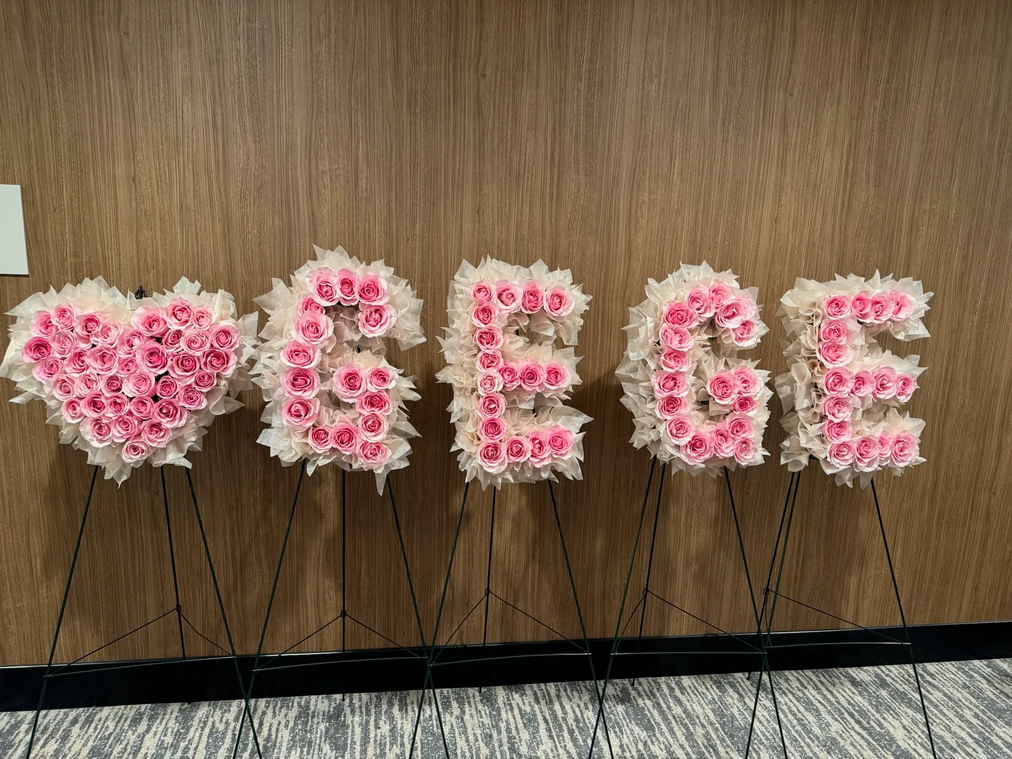 Custom Hollowed-Out r\Rose Flower Plaque For One